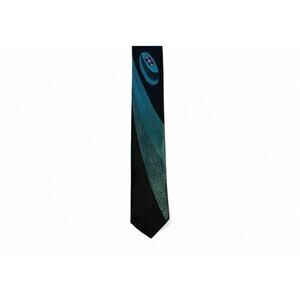 Bugle Boy Vintage 80’s Mens Tie Blue and Black 56” RARE